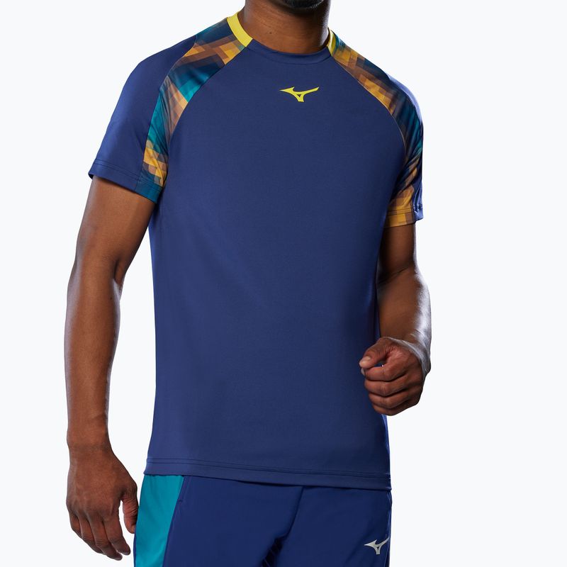 Pánske tričko Mizuno Frontier Shadow Tee bellwether blue