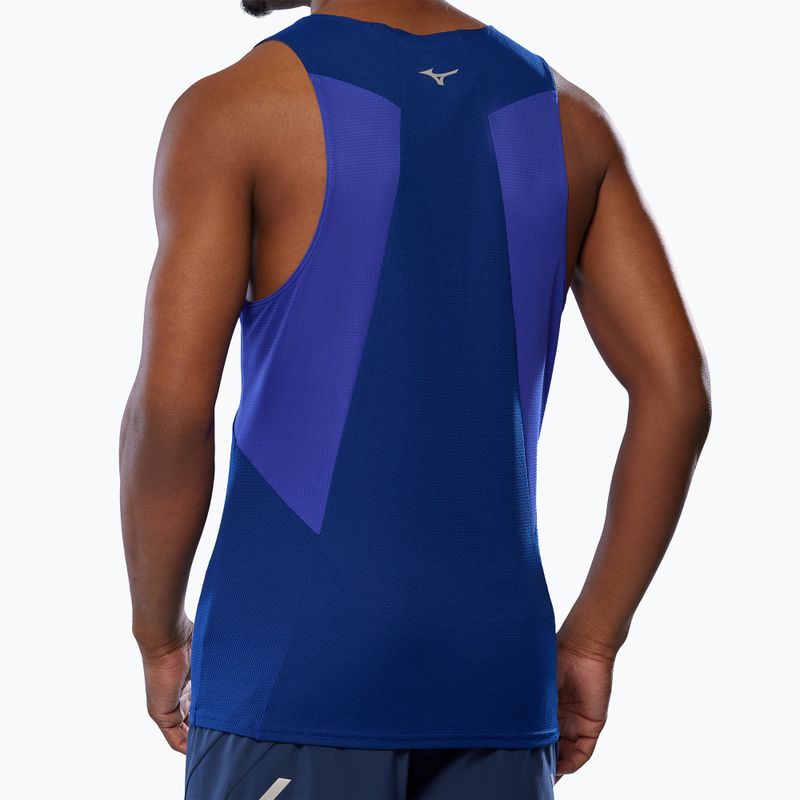 Pánske bežecké tričko Mizuno DryAeroFlow Tank reflexblue 3