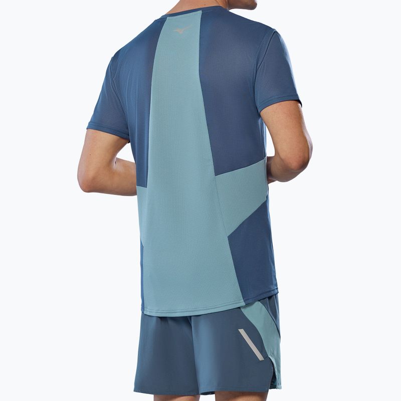 Pánske bežecké tričko Mizuno DryAeroFlow Tee vintage indigo 2