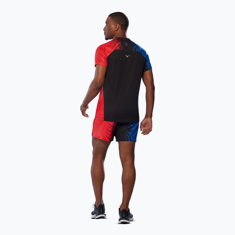 Pánske bežecké tričko Mizuno DryAeroFlow Graphic Tee onired/oniblue 4