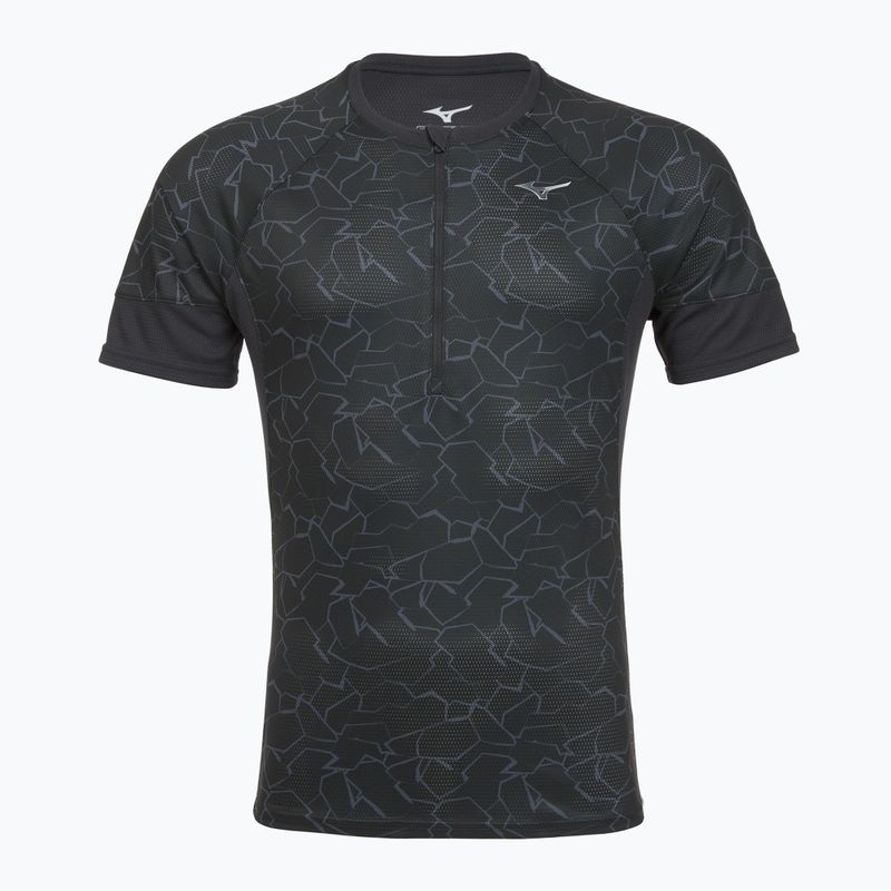 Pánske bežecké tričko Mizuno Graphic Trail Tee black
