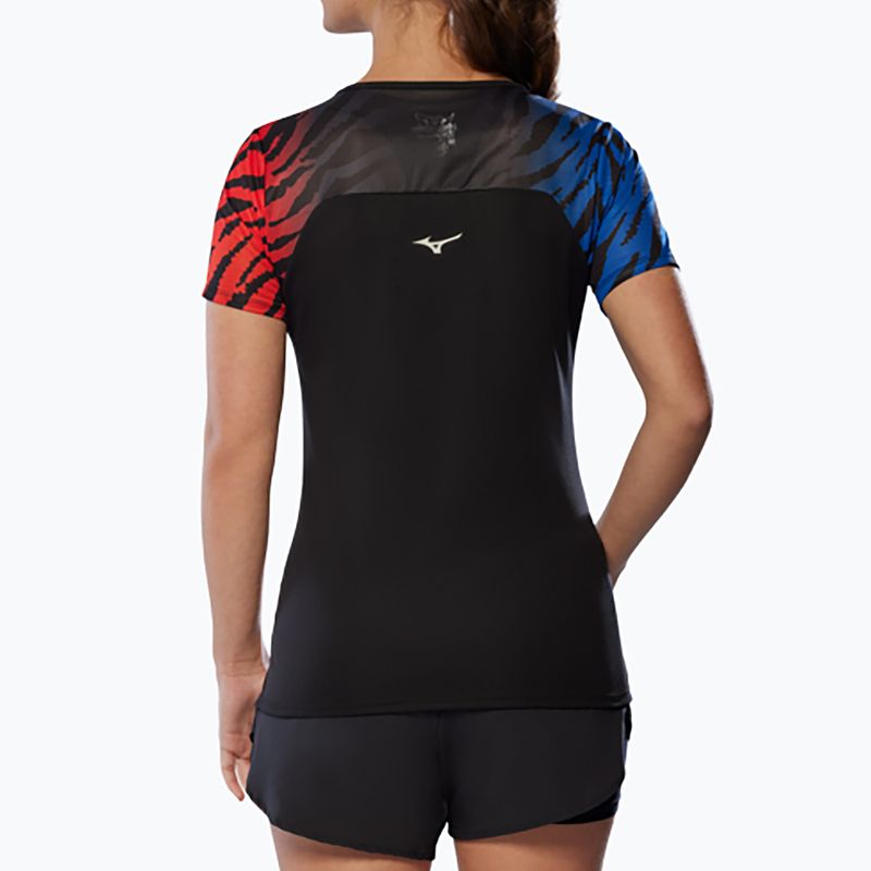 Dámske bežecké tričko Mizuno DryAeroFlow Graphic Tee oni red 3