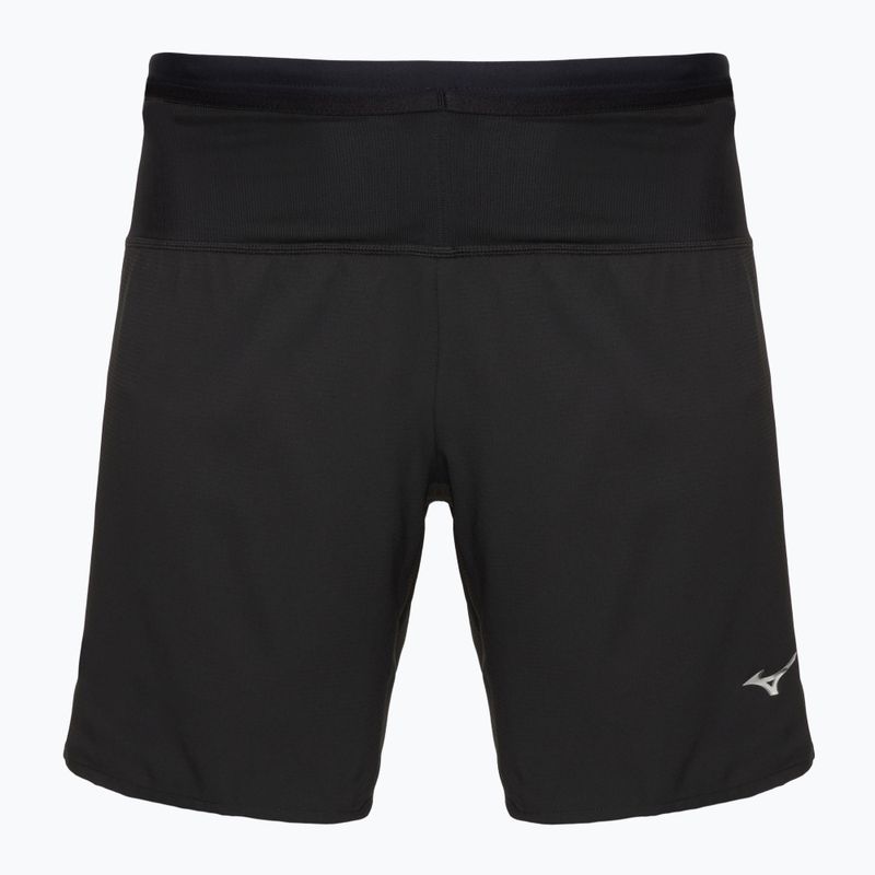 Pánske bežecké šortky Mizuno Trail ER 2IN1 black