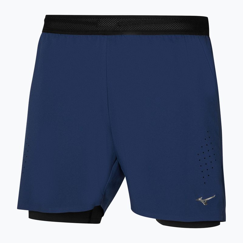 Pánske bežecké šortky Mizuno Tech Light 5,5" 2IN1 estate blue