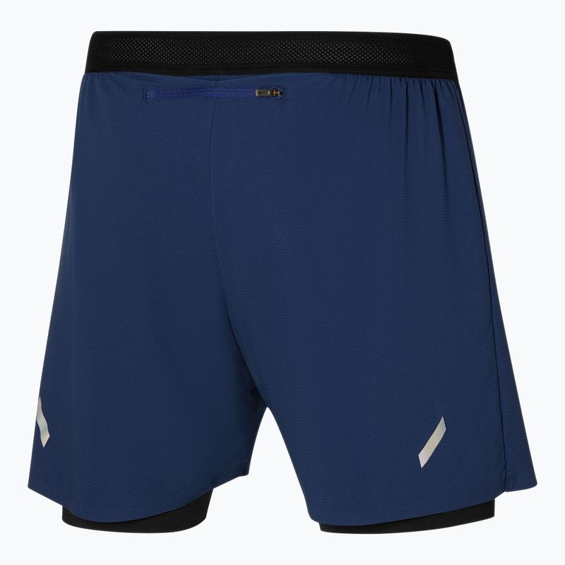 Pánske bežecké šortky Mizuno Tech Light 5,5" 2IN1 estate blue 2