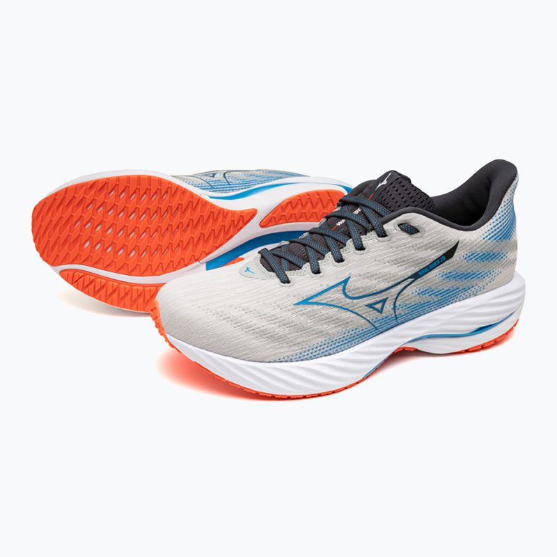 Pánske bežecké topánky Mizuno Wave Rider 28 nimbus cloud/blue pace/igniotion red 9