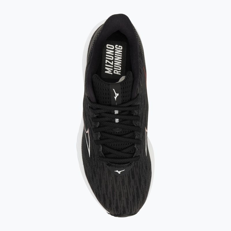 Pánske bežecké topánky Mizuno Wave Rider 28 black/white/ evening primrose 5