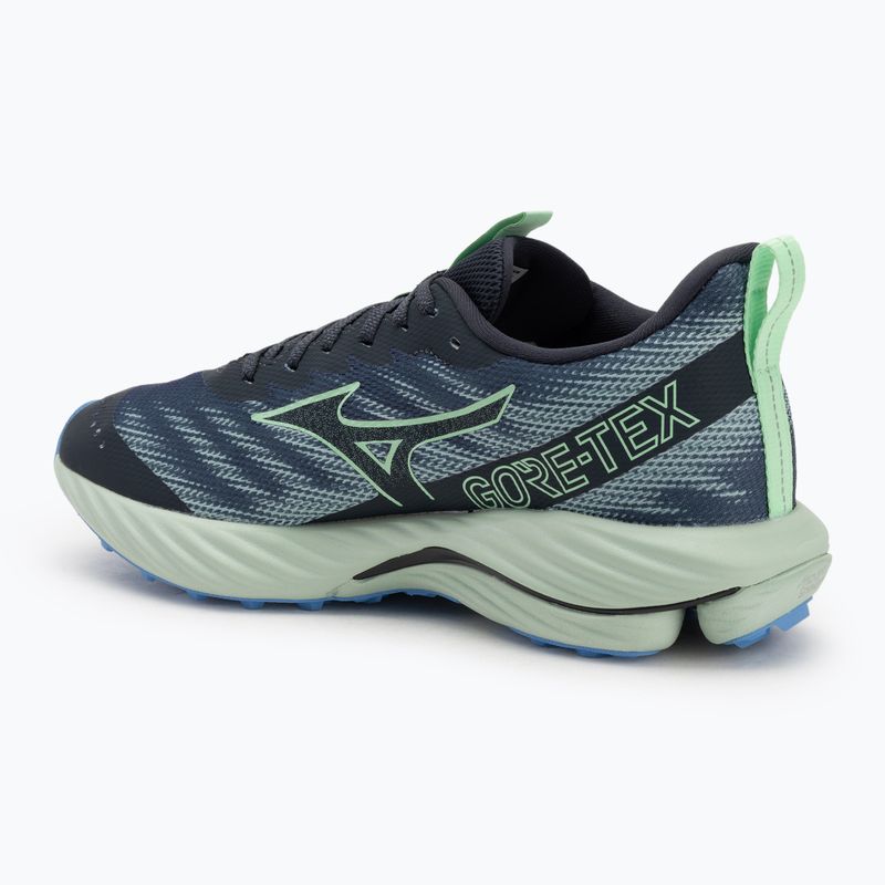 Pánske bežecké topánky Mizuno Wave Rider GTX 2 vintage indigo/neo mint/front blue 3