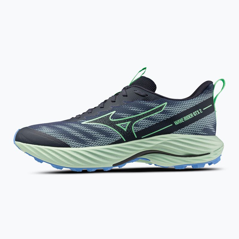 Pánske bežecké topánky Mizuno Wave Rider GTX 2 vintage indigo/neo mint/front blue