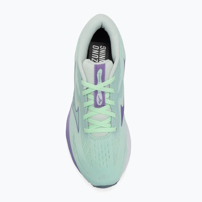 Dámske bežecké topánky Mizuno Wave Serene neo mint/paisley purple/citadel 5