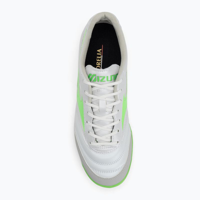 Pánske kopačky Mizuno Morelia Sala Pro TF white/neon green/galaxy silver 5