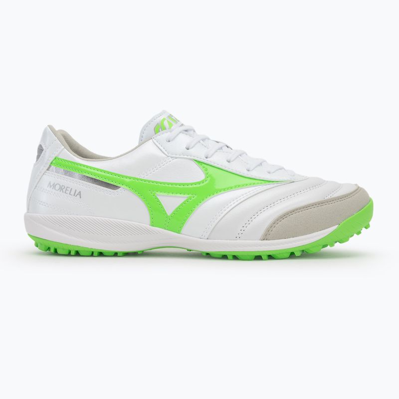 Pánske kopačky Mizuno Morelia Sala Elite TF white/neon green/galaxy silver 2
