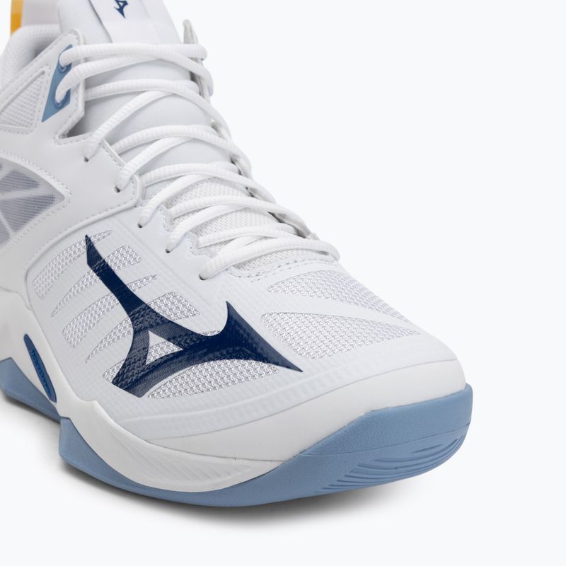 Volejbalové topánky Mizuno Wave Dimension Mid biele/bellwether modré/belairblu 7