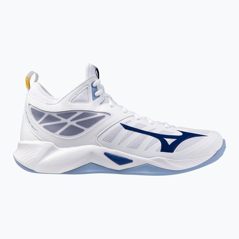 Volejbalové topánky Mizuno Wave Dimension Mid biele/bellwether modré/belairblu 8