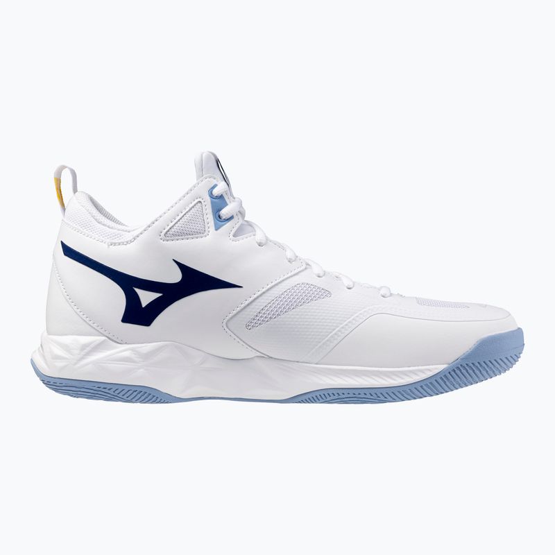 Volejbalové topánky Mizuno Wave Dimension Mid biele/bellwether modré/belairblu 9