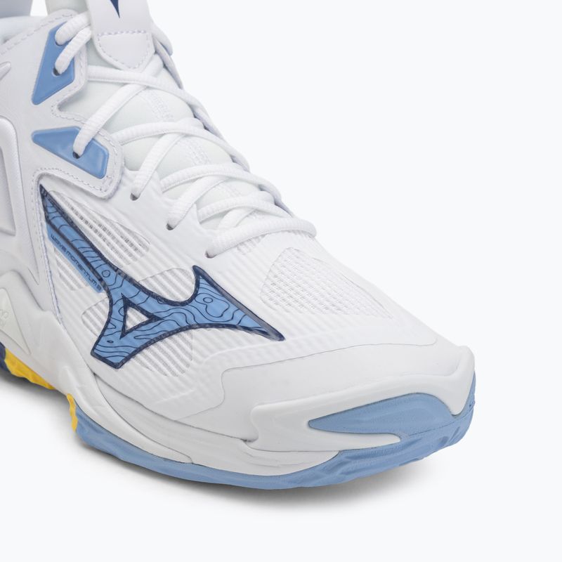 Volejbalové topánky Mizuno Wave Momentum 3 Mid biele/bellwether modré/belair modré 7