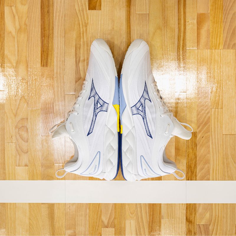 Volejbalové topánky Mizuno Wave Luminous 3 biele/bellwether modré/belairblu 15