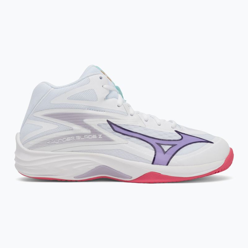 Dámska volejbalová obuv Mizuno Thunder Blade Z Mid white/violet indigo/camelliaros 2