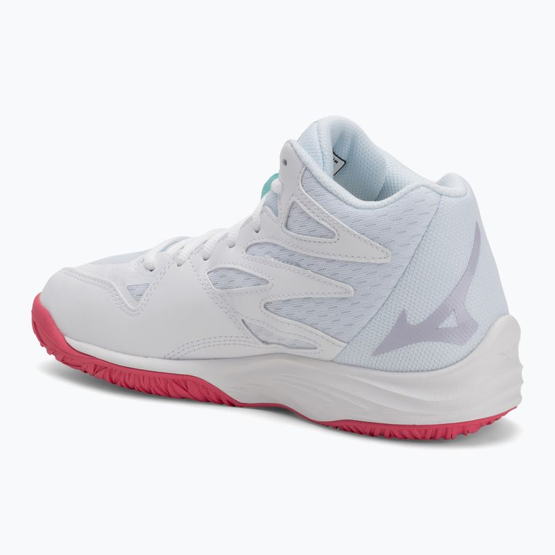Dámska volejbalová obuv Mizuno Thunder Blade Z Mid white/violet indigo/camelliaros 3