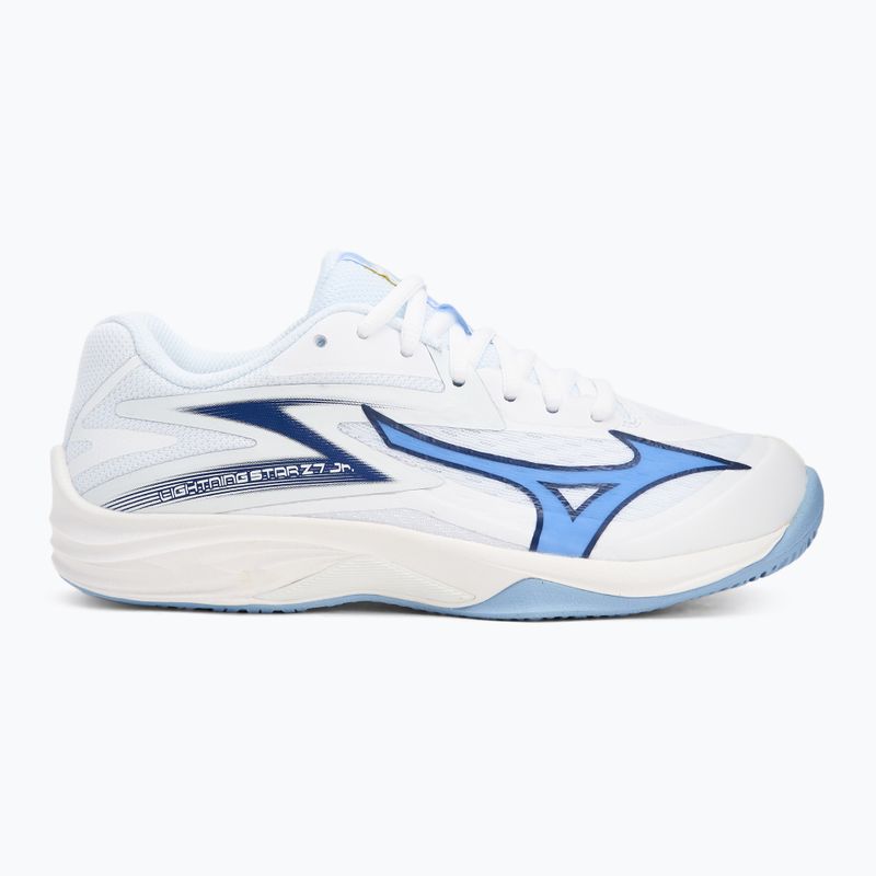 Detská volejbalová obuv Mizuno Lightning Star Z7 white/bellwether blue/bel air blue 2