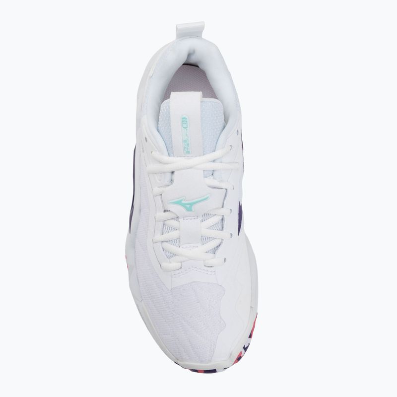 Halové topánky Mizuno Wav Stealth Neo 2 white/violet indigo/camellia rose 5
