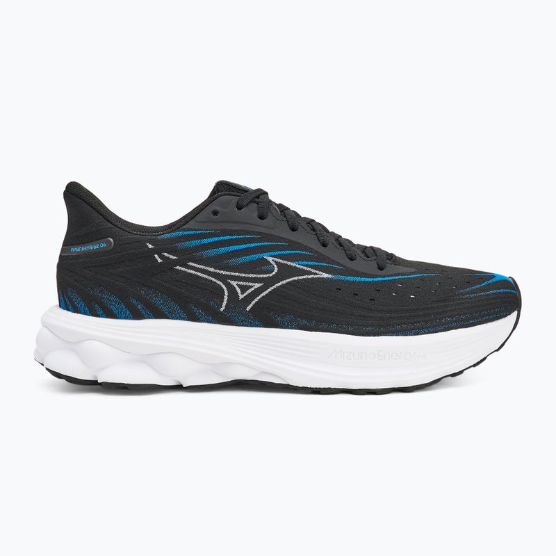 Pánske bežecké topánky Mizuno Wave Skyrise 6 black/white/blue pace 2