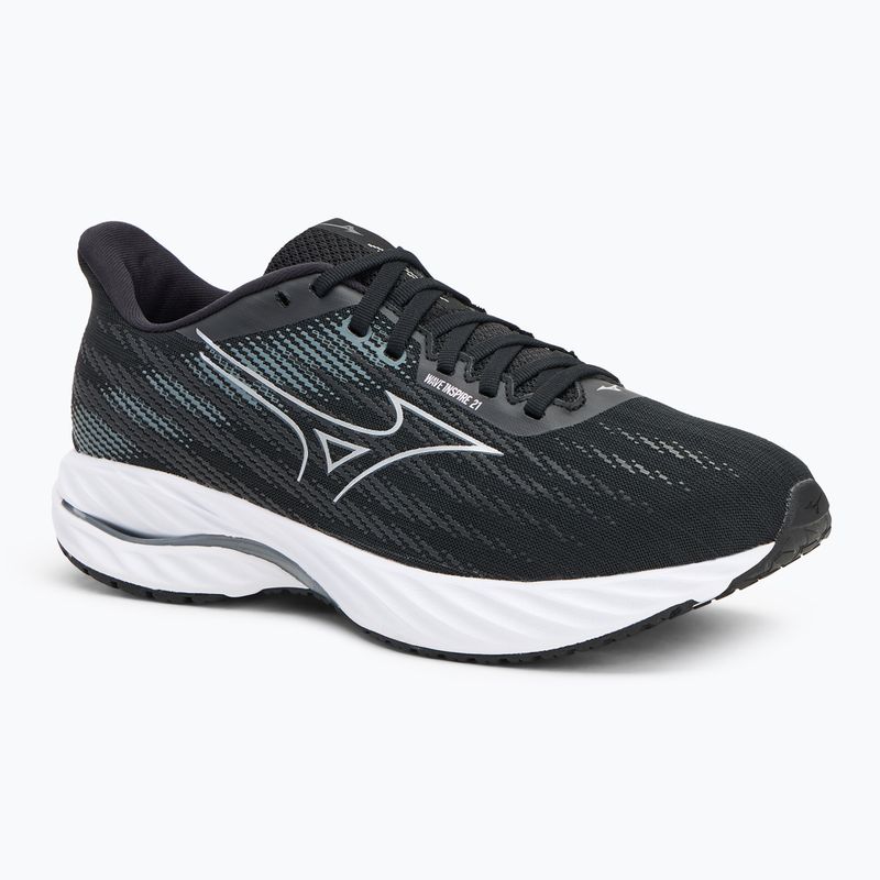 Pánske bežecké topánky Mizuno Wave Inspire 21 black/silver/metallic gray