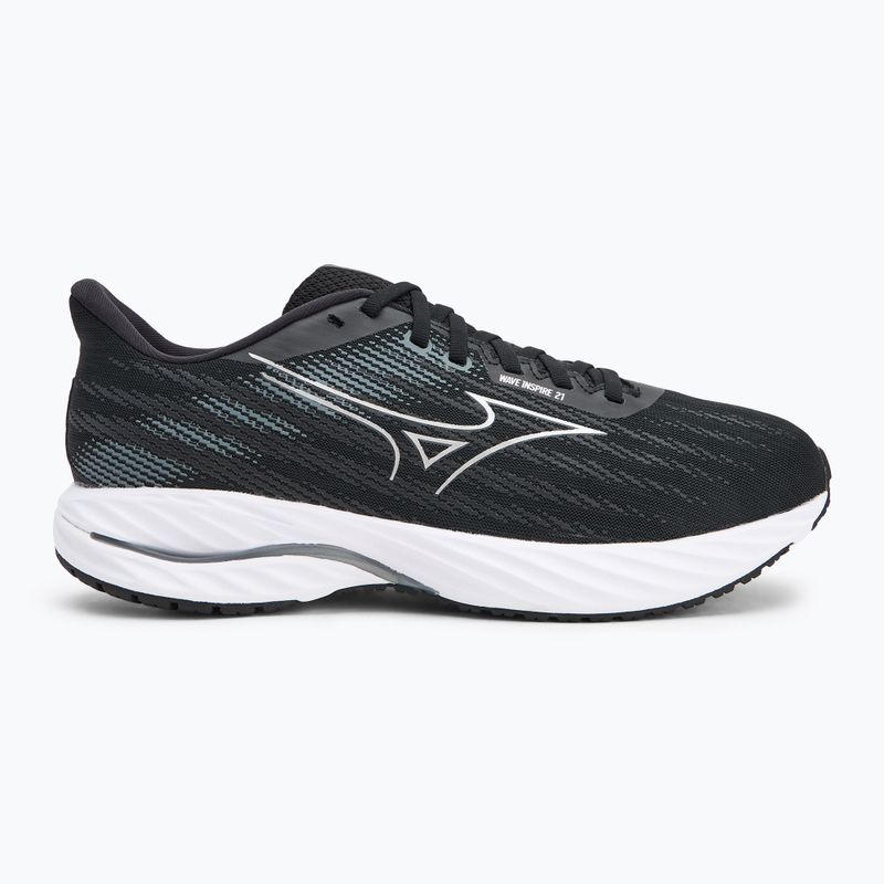 Pánske bežecké topánky Mizuno Wave Inspire 21 black/silver/metallic gray 2