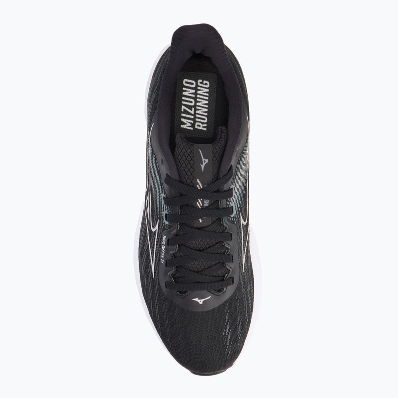 Pánske bežecké topánky Mizuno Wave Inspire 21 black/silver/metallic gray 5