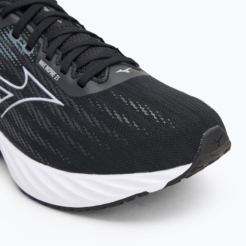 Pánske bežecké topánky Mizuno Wave Inspire 21 black/silver/metallic gray 7