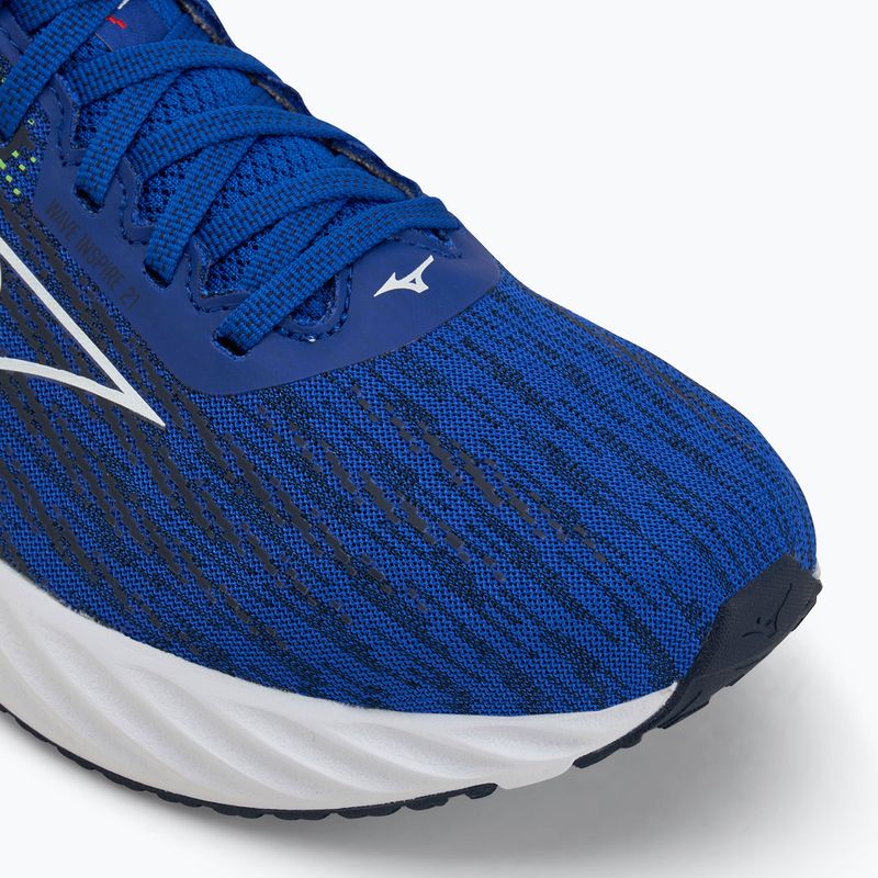 Pánske bežecké topánky Mizuno Wave Inspire 21 reflex blue c/white/green gecko 7
