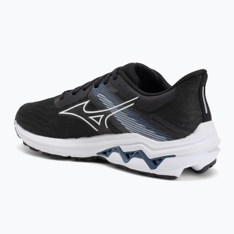 Pánske bežecké topánky Mizuno Wave Equate 9 black/white/vintage indigo 3