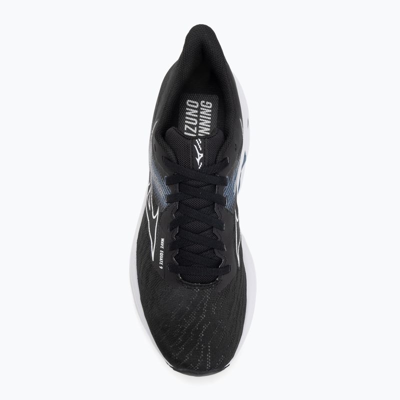 Pánske bežecké topánky Mizuno Wave Equate 9 black/white/vintage indigo 5