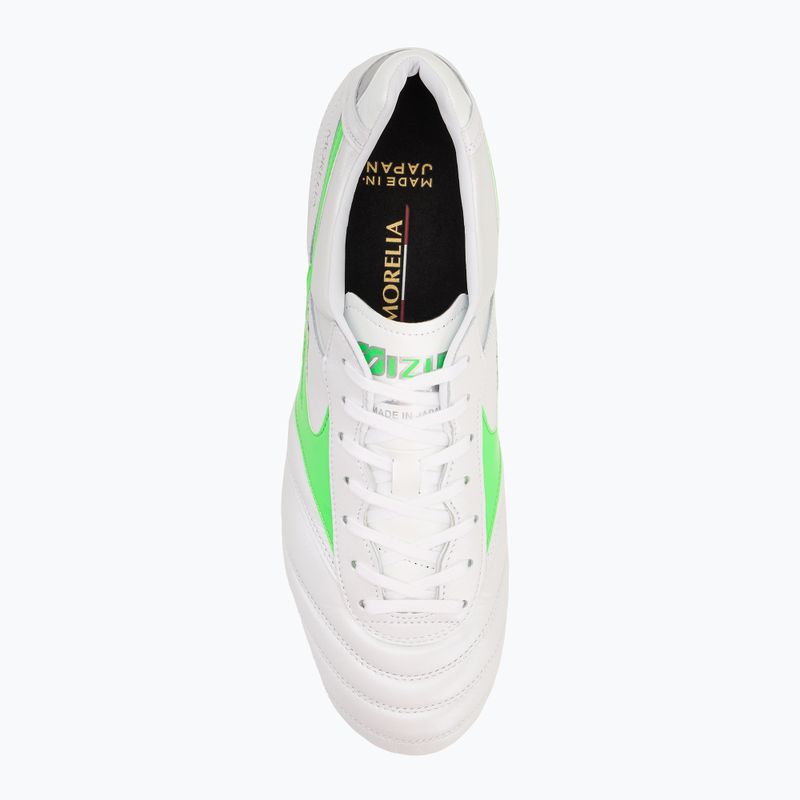 Pánske kopačky Mizuno Morelia II Japan Md white/neon green/galaxy silver 5