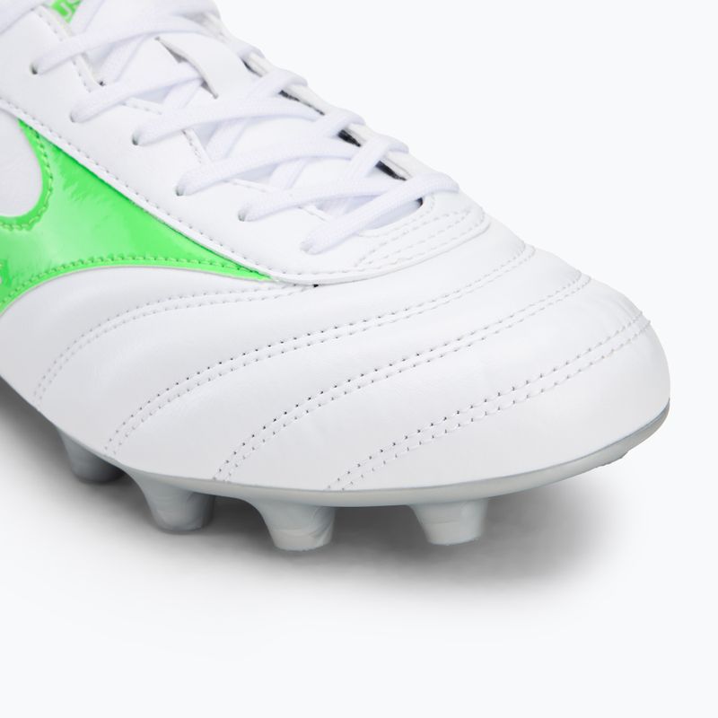 Pánske kopačky Mizuno Morelia II Club Md white/neon green/galaxy silver 7