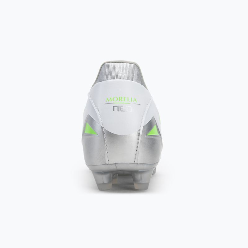 Pánske kopačky Mizuno Morelia Neo IV Pro Md white/neon green/cool gray 3c 6