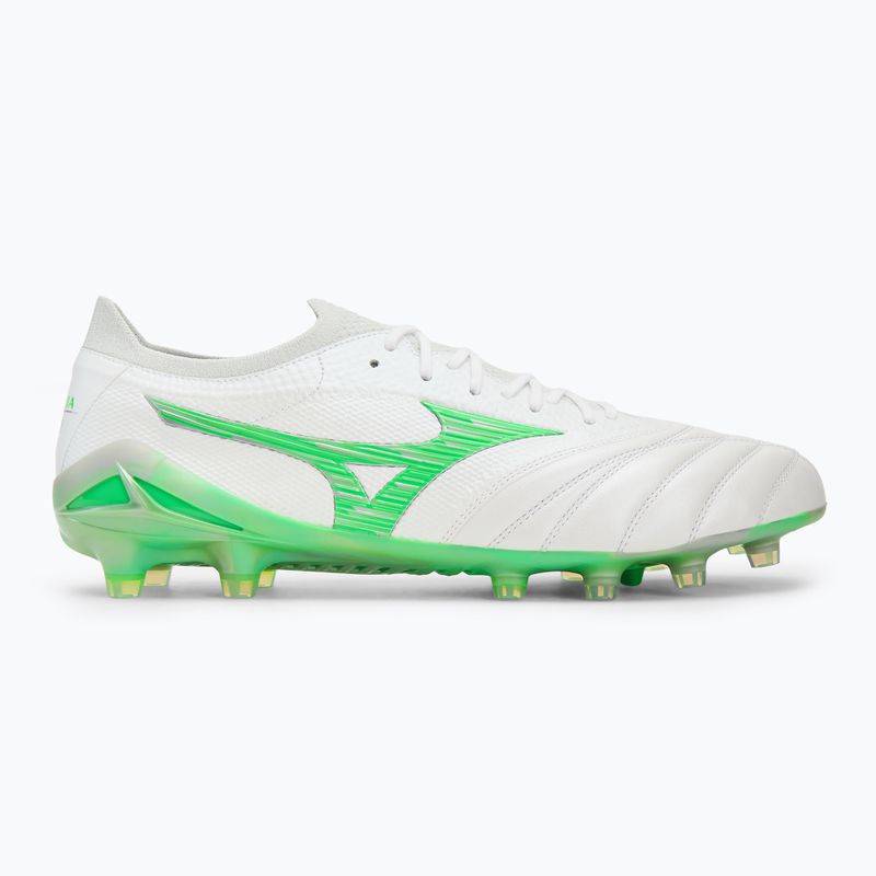Futbalové kopačky Mizuno Morelia Neo IV β Japan Fg white/neon green/cool gray 3c 2