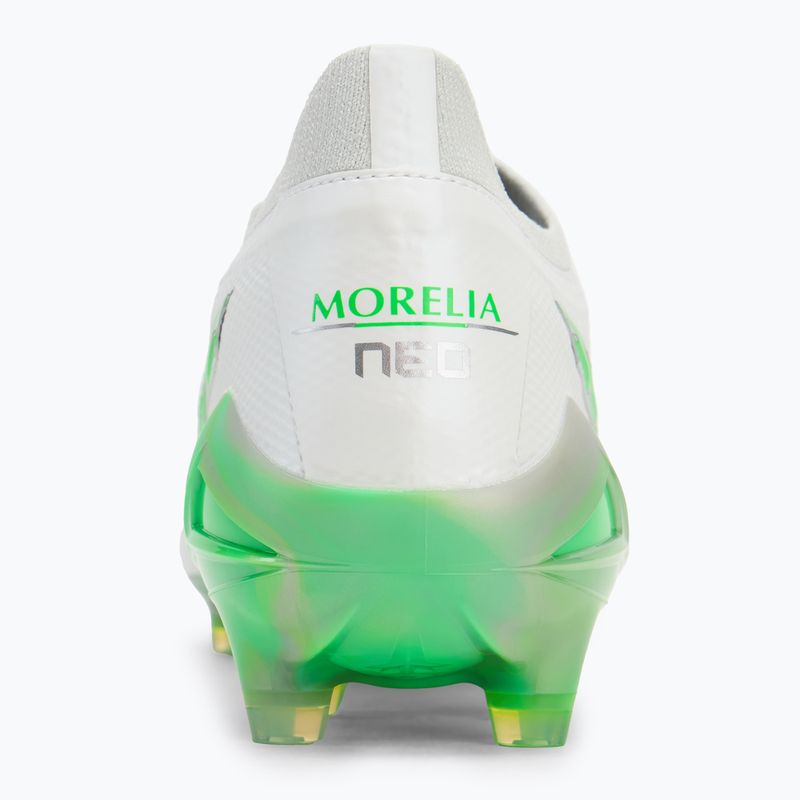 Futbalové kopačky Mizuno Morelia Neo IV β Japan Fg white/neon green/cool gray 3c 6