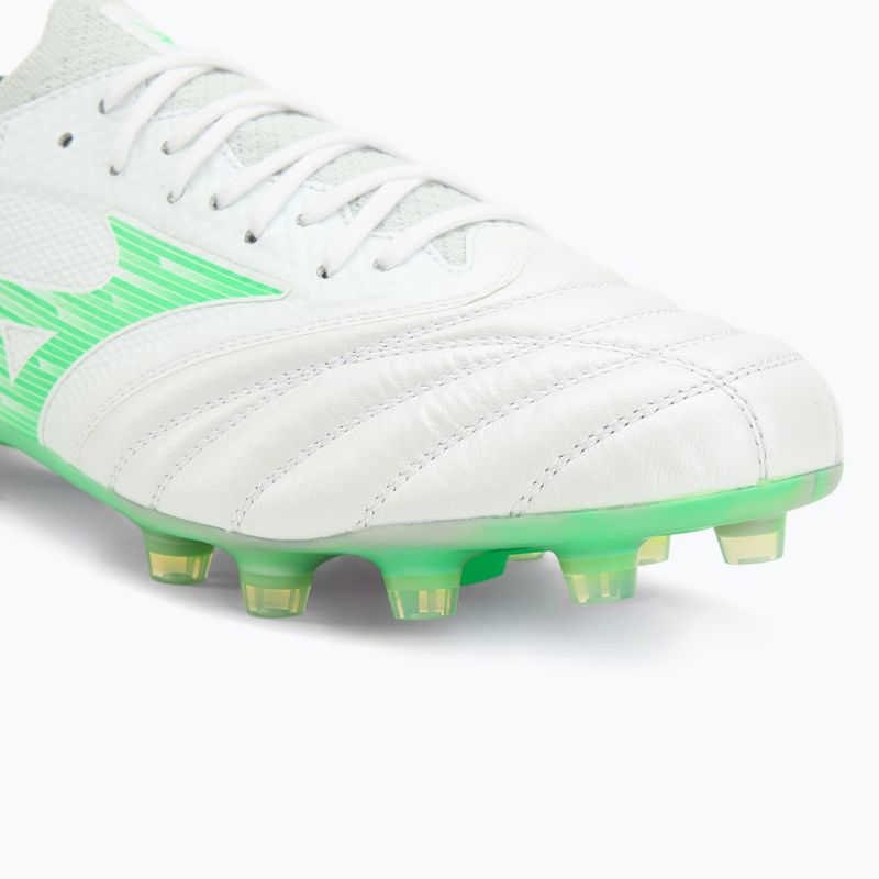 Pánske kopačky Mizuno Morelia Neo IV Β Elite MD white/neon green/cool gray 3c 7