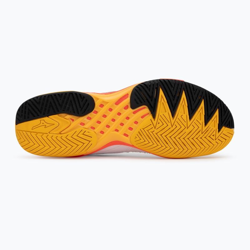 Pánske tenisové topánky Mizuno Wave Exceed Tour 6 AC White/Fiery Coral 2/Citrus 4