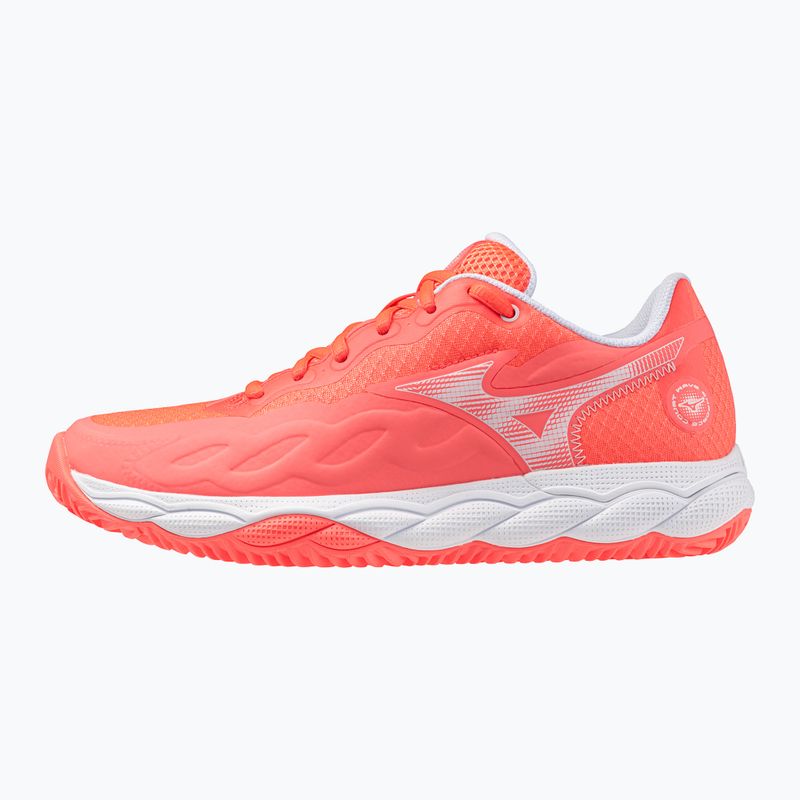 Dámske tenisové topánky Mizuno Wave Enforce Court CC W calypso coral/white/barely pink 8