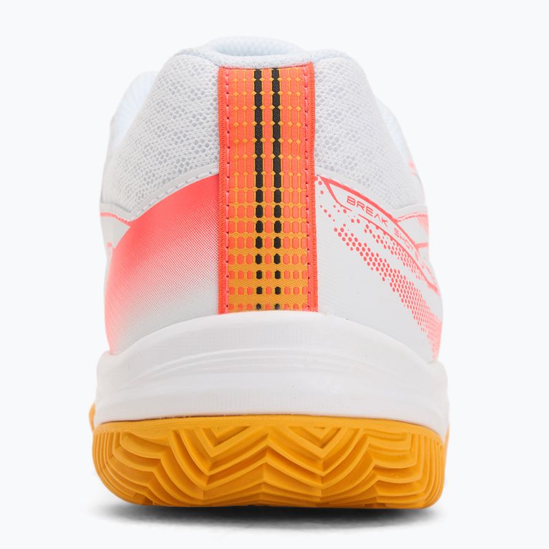 Detské tenisové topánky Mizuno Break Shot 5 Jr CC white/calypso coral/citrus 6