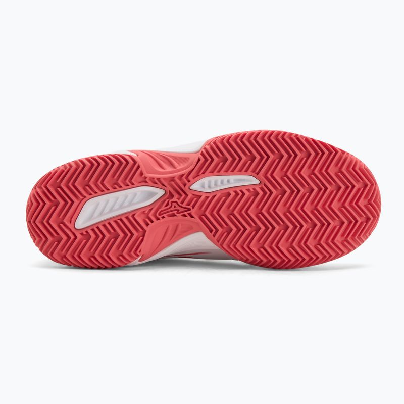 Detské tenisové topánky Mizuno Break Shot 5 Jr CC white/blue granite/calypso coral 4