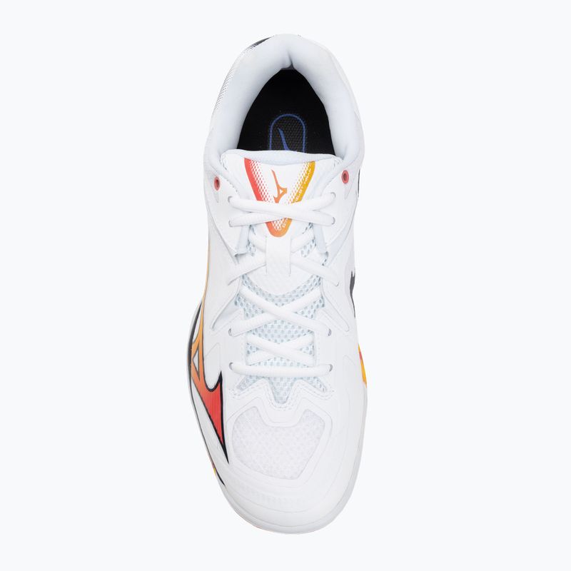 Bedmintonové topánky Mizuno Wave Claw 3 white/citrus/calypso coral 5