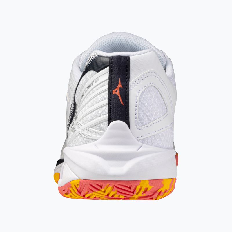 Bedmintonové topánky Mizuno Wave Claw 3 white/citrus/calypso coral 10