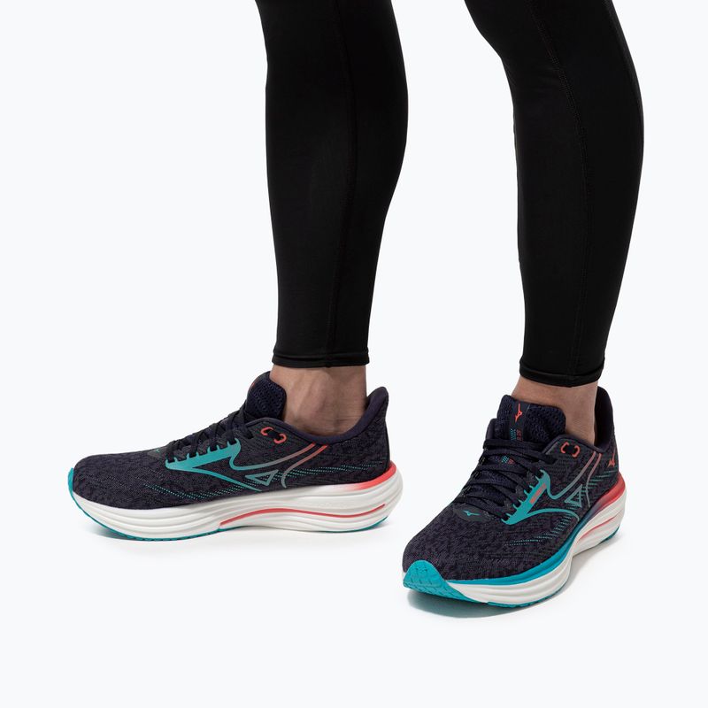 Pánske bežecké topánky Mizuno Wave Rider 29 odyssey gray/Ccapri breeze/calypso coral 10
