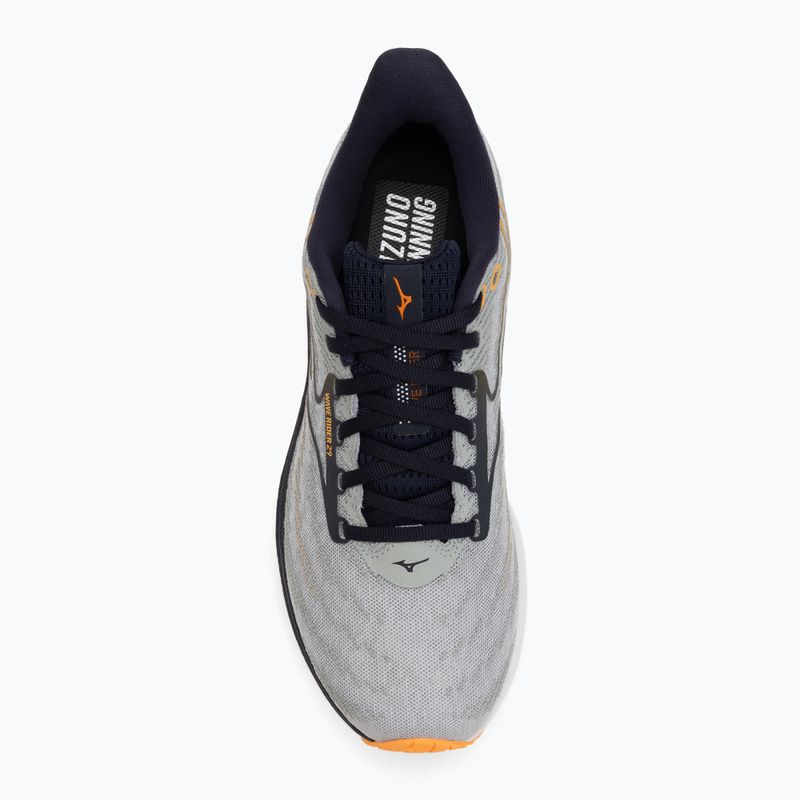Pánske bežecké topánky Mizuno Wave Rider 29 harbor mist/baritone blue/tang orange 5