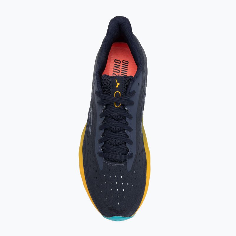 Pánske bežecké topánky Mizuno Wave Skyrise 6 odyssey gray/icelandic blue/citrus 5