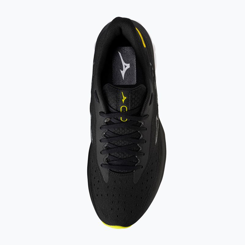 Pánske bežecké topánky Mizuno Wave Skyrise 6 black/harbor mist/lemon tonic 12