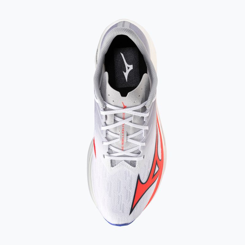 Pánske bežecké topánky Mizuno Wave Rebellion Flash 3 white/fiery coral 2/iris bloom 7